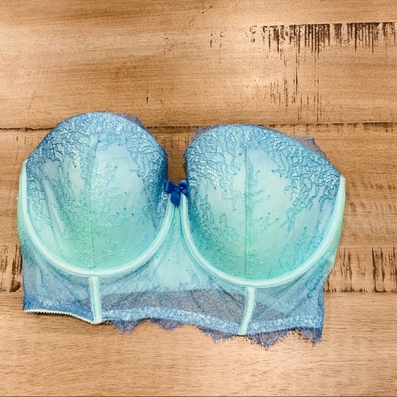 Victoria's Secret Other - Victoria’s Secret blue ombré sexy bustier 34DD